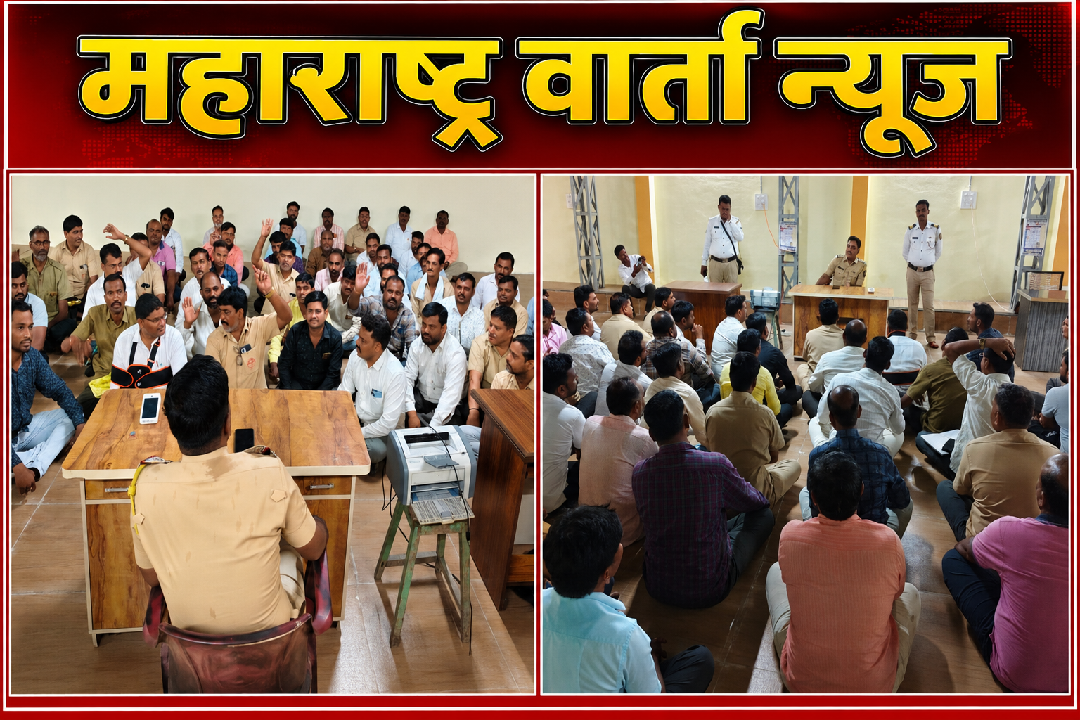 अंबाजोगाई शहर पोलीस ठाण्यात शालेय वाहन चालकांची बैठक; विद्यार्थ्यांच्या सुरक्षित वाहतुकीसाठी कडक सूचना